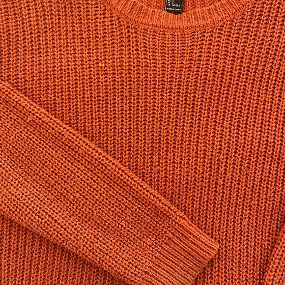 Fall, Burnt Orange Forever 21 Sweater - Picture 3 of 5